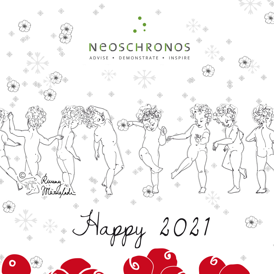New Year 2021 Greetings Card Example - Neos Chronos